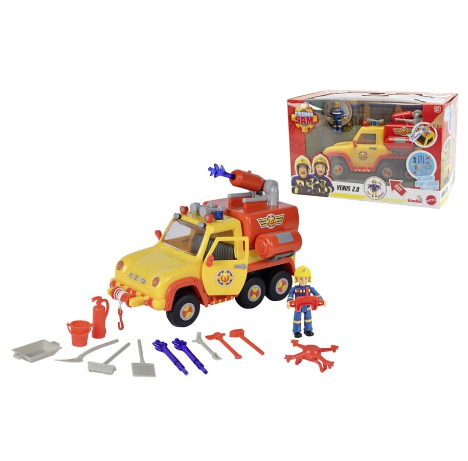 Figur - Brandmand Sam Sam Fire Engine Venus 2.0 incl. Figurine - 109251094038