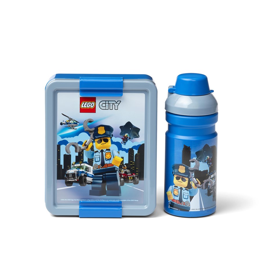 Hobby artikler - Euromic LEGO® Lunch Set - box & bottle 390 ml - LEGO® City - 401508799-40581735