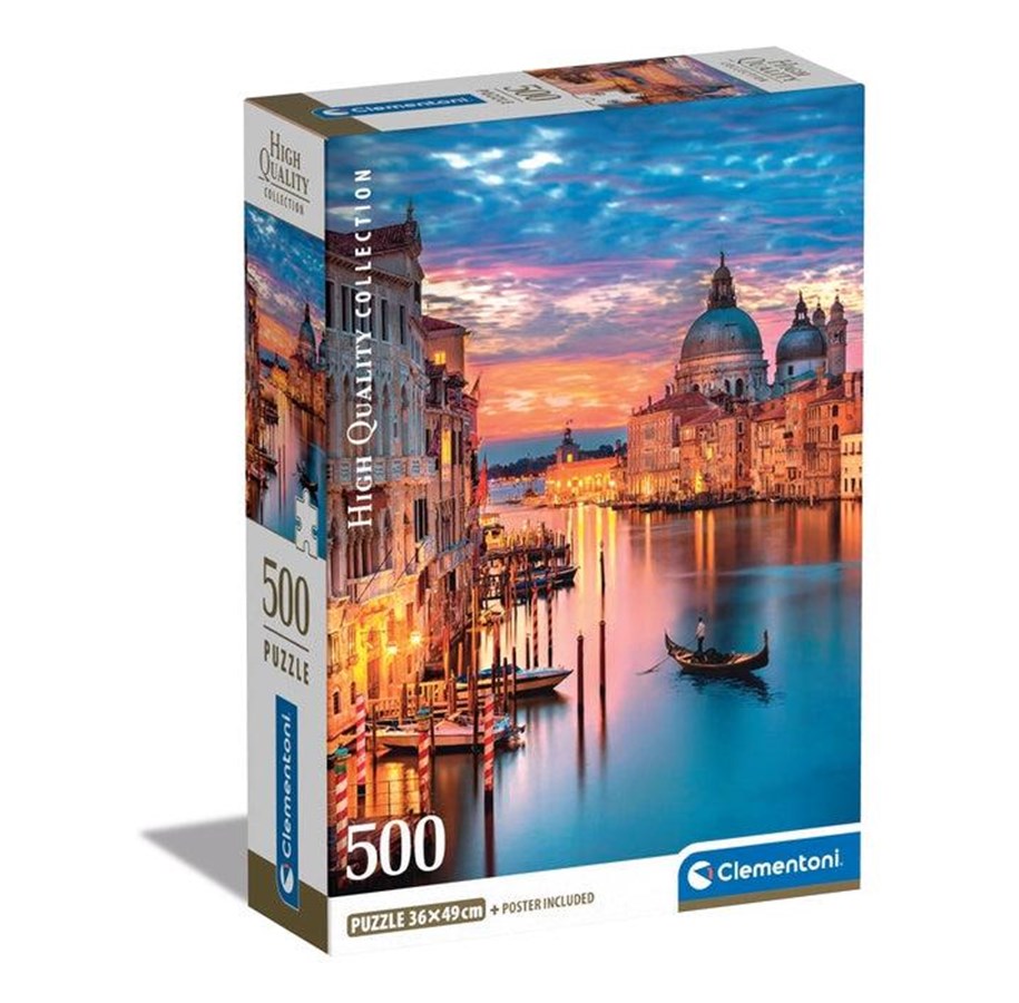 Puslespil - Clementoni Lighting Venice (500) - 35542