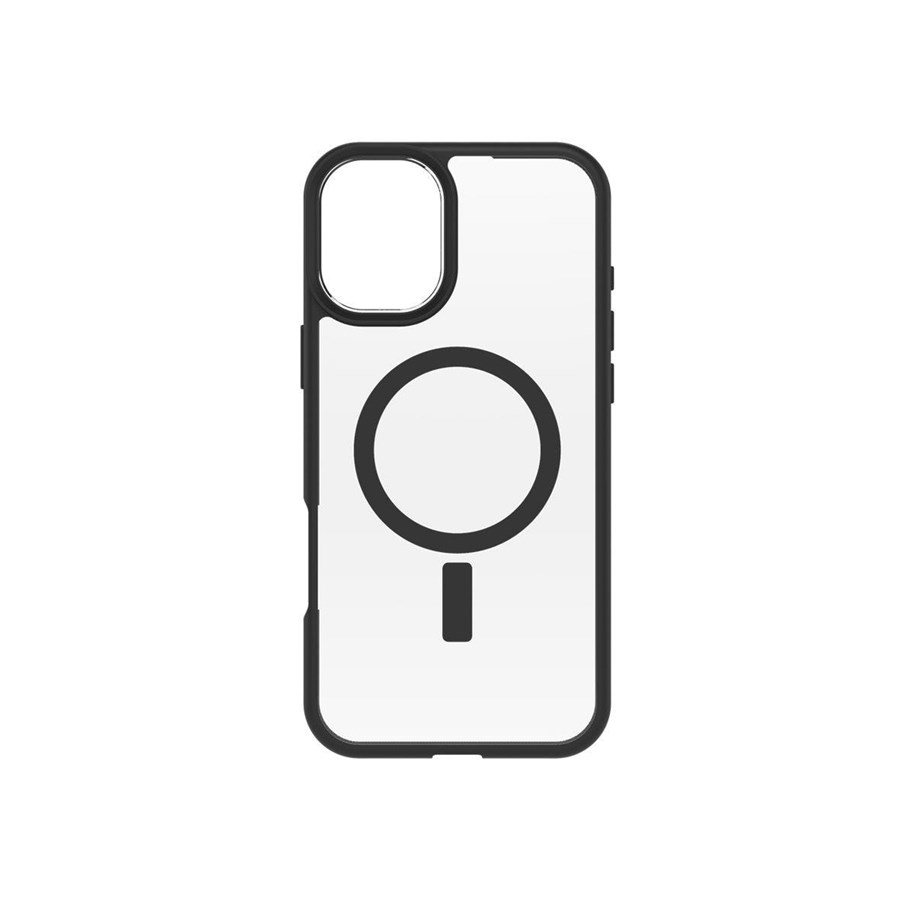 Mobil - Covers & Cases - OtterBox React MagSafe Apple iPhone 16 Plus Black Crystal - clear/black - 77-96235