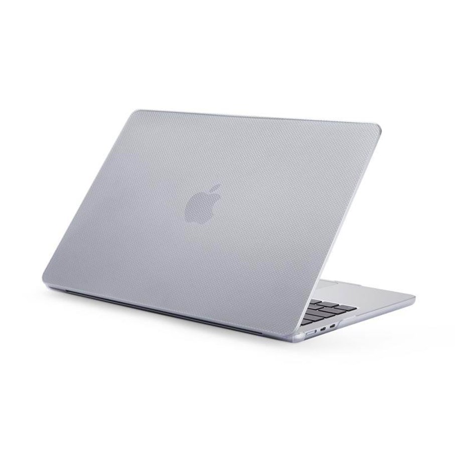 Systemtilbehør (kølepasta mv.) - Pipetto Hardshell Dots Case for MacBook Air 13.6" (M3.2024/M2.2022) - Frosted Clear - P070-125-Y