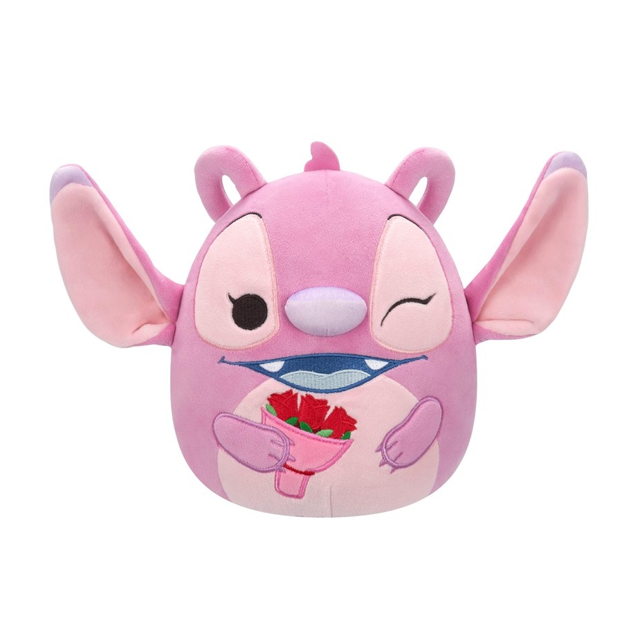 Plys - Squishmallows 20 cm Disney Angel med Buket - 260883
