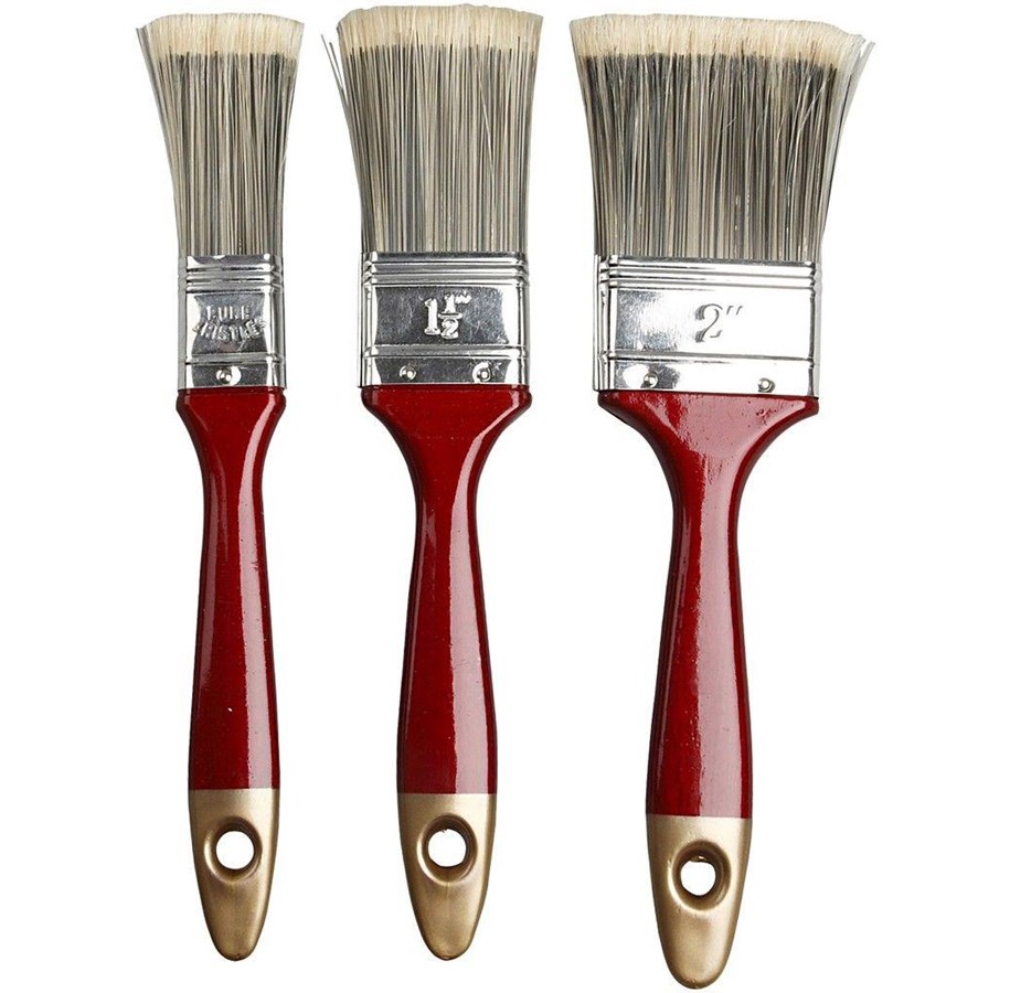 Skrive- og Tegneværktøjer - Creativ Company - Varnish Brushes Flat 3 pcs. - 10244