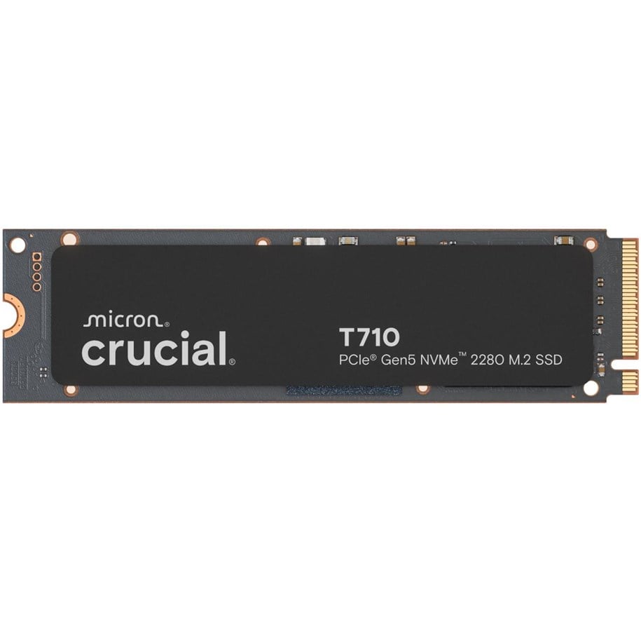 SSD - Crucial T710 SSD - 2TB - Uden køleprofil - Sort - M.2 2280 - PCIe 5.0 - CT2000T710SSD8