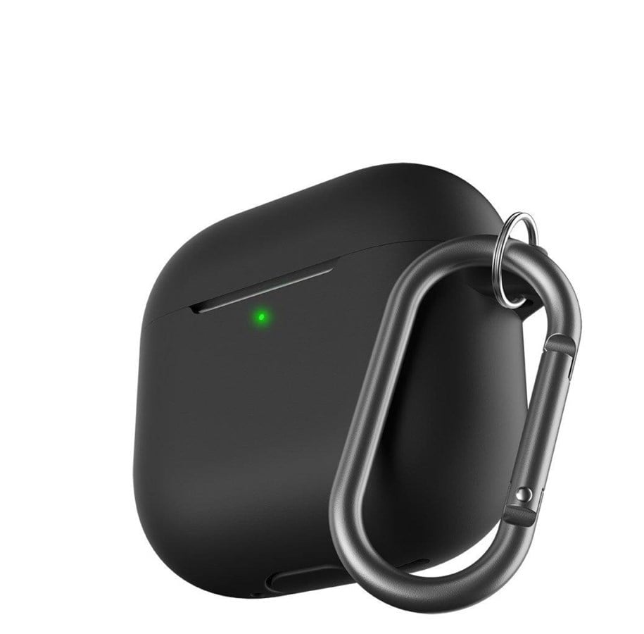 Mobil - Covers & Cases - KeyBudz Elevate Series Keychain for Airpods 4th gen - Black - AP4_S8_BLK