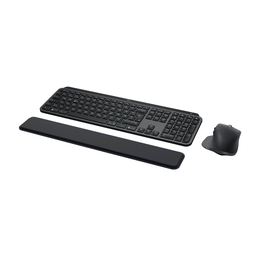 Tastatur - Logitech MX Keys Combo for Business - Tastatur & Mus sæt - Spansk - Sort - 920-010930