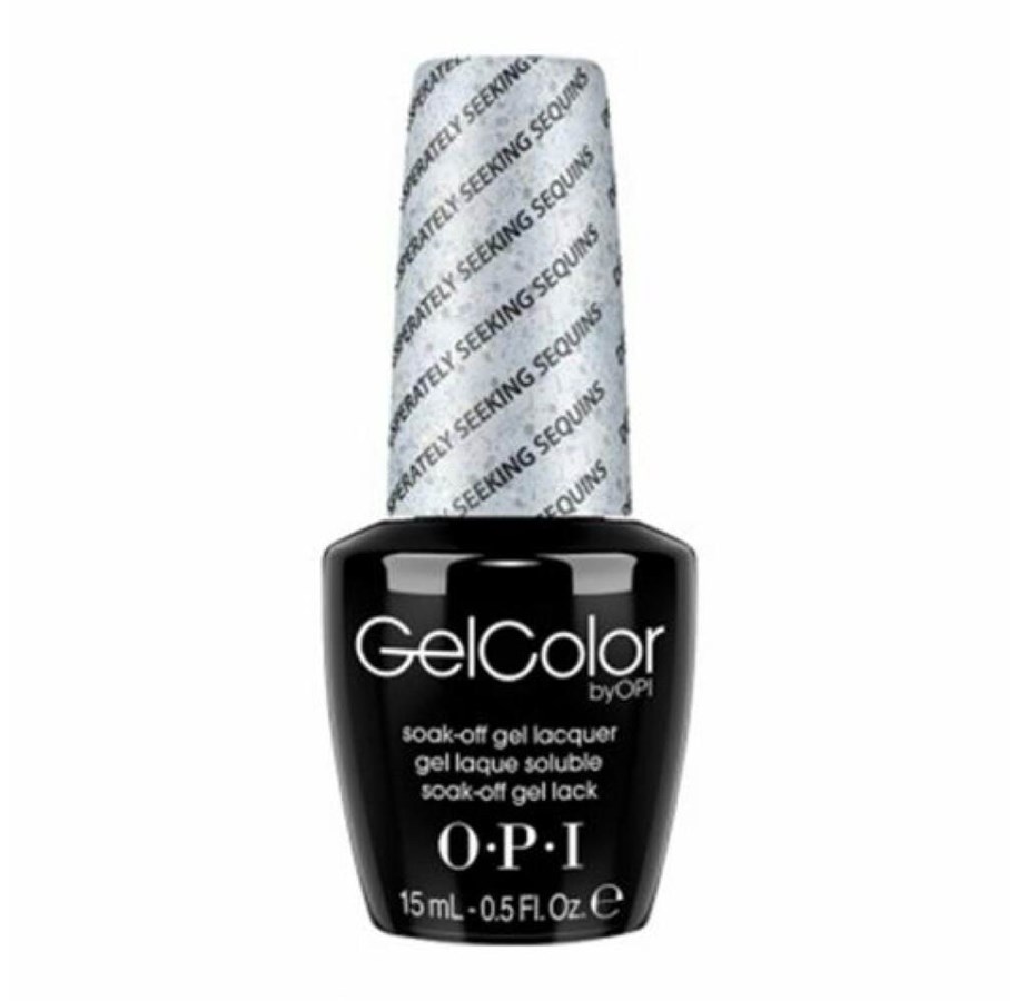 Makeup - OPI Gel Color Semi-Permanent Nail Polish Desperately Seeking Sequins 15 ml - 619828100962