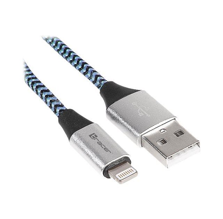 USB kabel - Tracer Lightning cable - Lightning / USB 2.0 - 1 m - TRAKBK46269