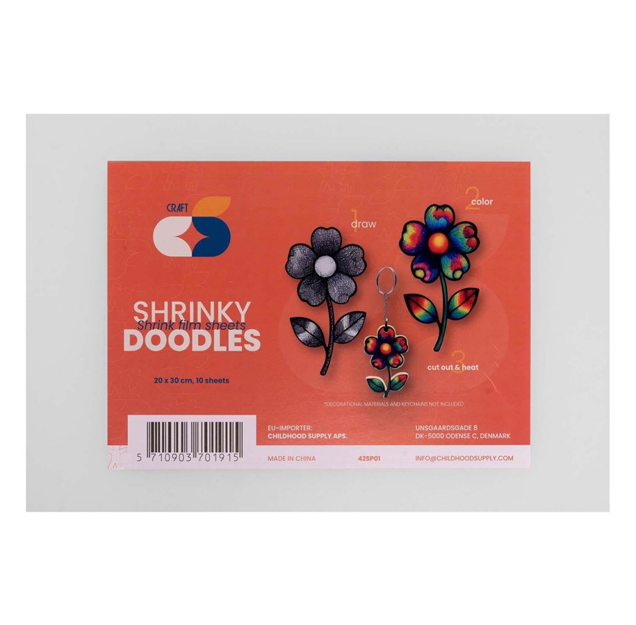 Kreativt Legetøj - Colorations - Shrink Film Drawing Sheets 20 x 30 cm 10 sheets - 42SP01