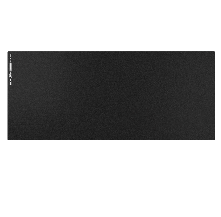 Musemåtte & tilbehør - Pulsar Superglide Glas Musemåtte V2 - 2XL - Sort - SGPXXLB2