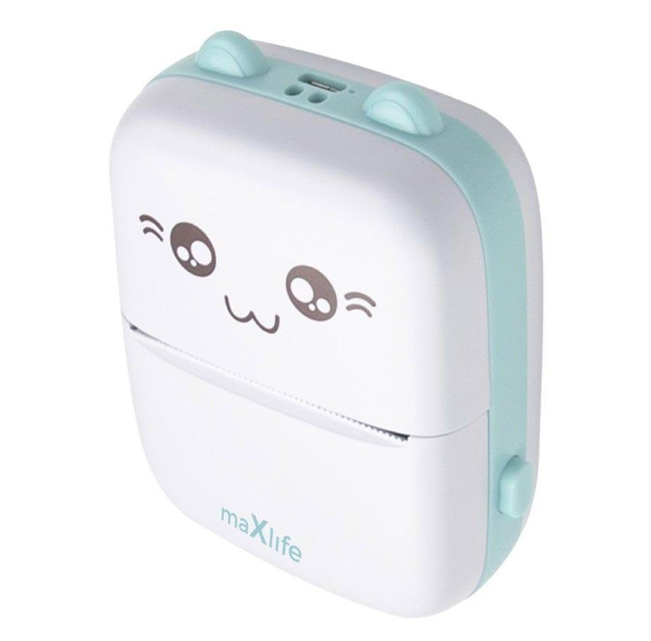 Printer - Maxlife MXTP-100 Bluetooth Thermal Printer for Kids Blue - OEM0200503
