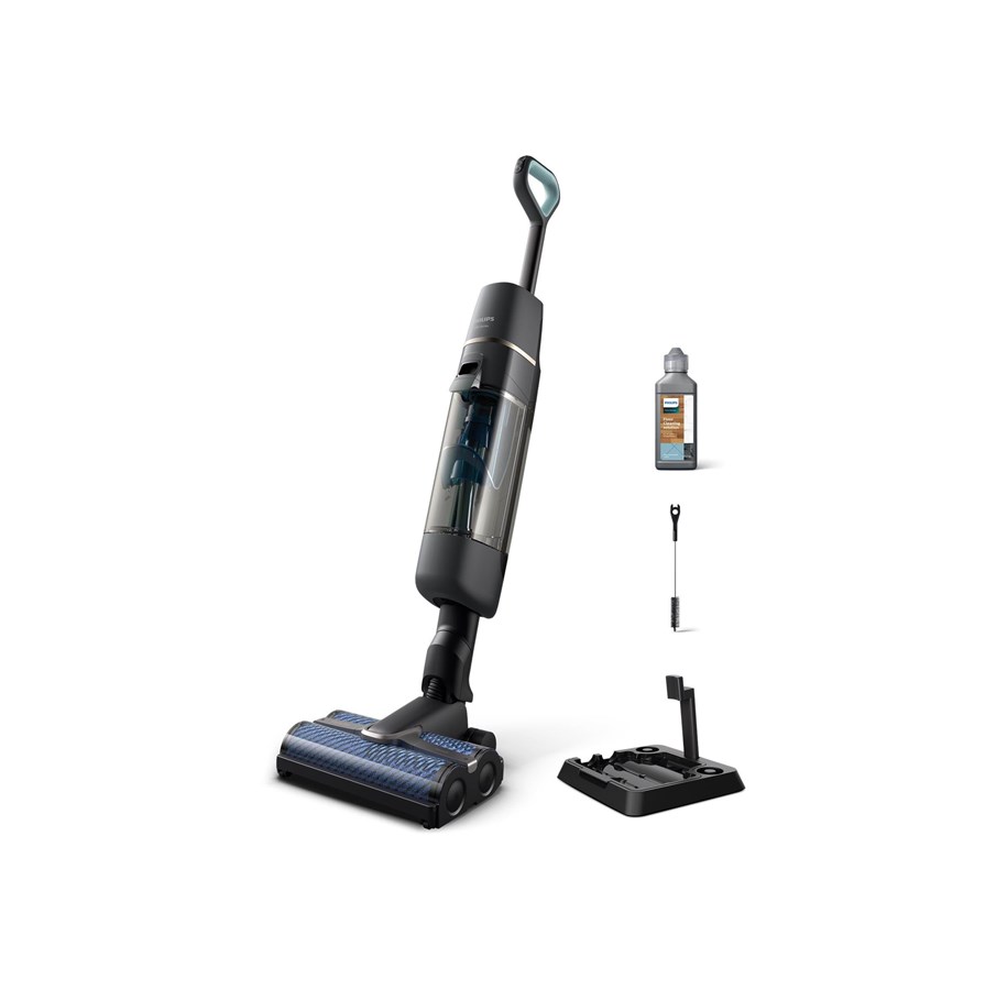 Håndstøvsuger - Philips Stangstøvsuger AquaTrio 7000 Series XW7110 - floor cleaner - cordless - stick - dark gray/champagne - XW7110/01