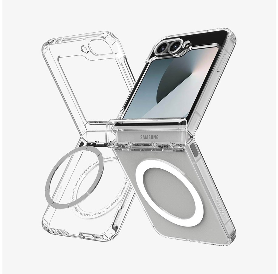 Mobil - Covers & Cases - Spigen Ultra Hybrid Pro MagSafe - clear white - Samsung Galaxy Z Flip7 FE/Flip 6 - ACS09806