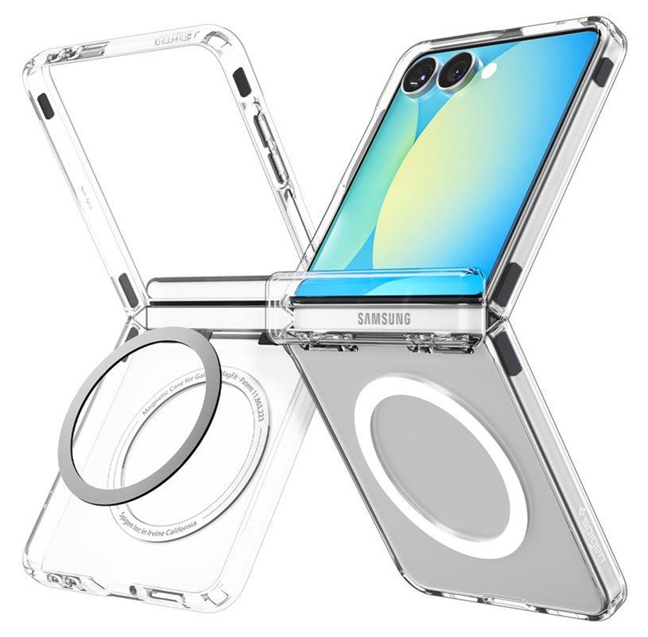 Mobil - Covers & Cases - Spigen Ultra Hybrid Pro MagSafe - clear white - Samsung Galaxy Z Flip7 - ACS09559