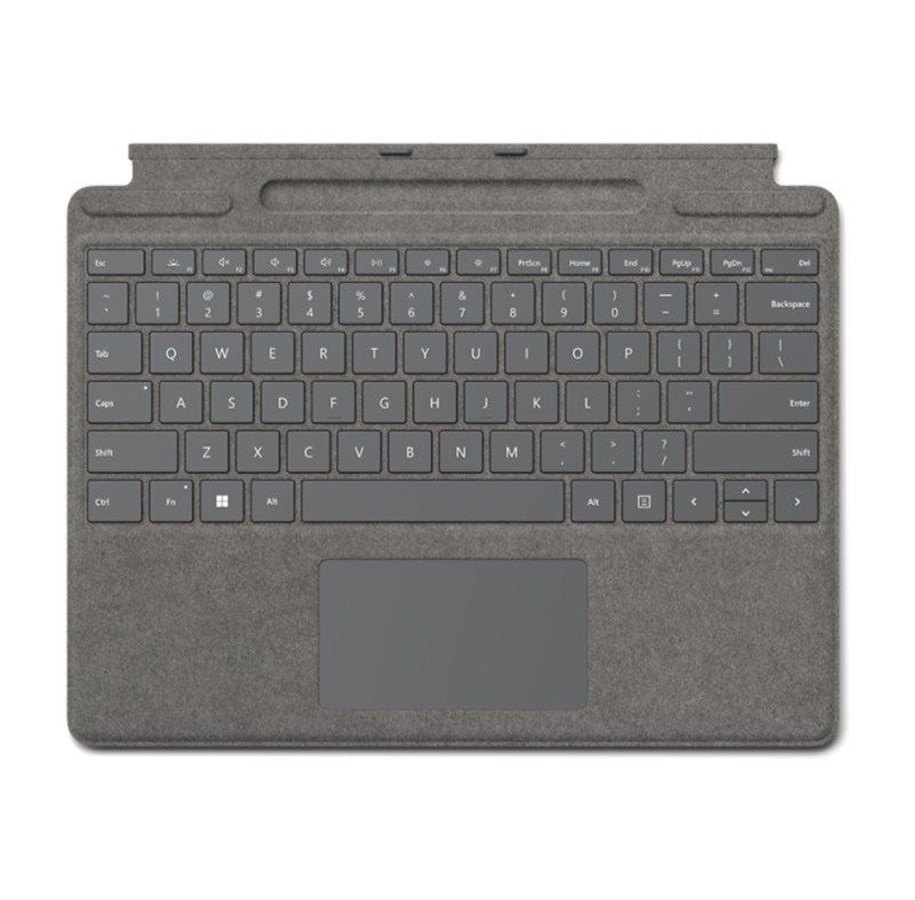Tastatur - Microsoft Surface Pro Signature Keyboard - Tastatur - Engelsk - Grå - 8X8-00186
