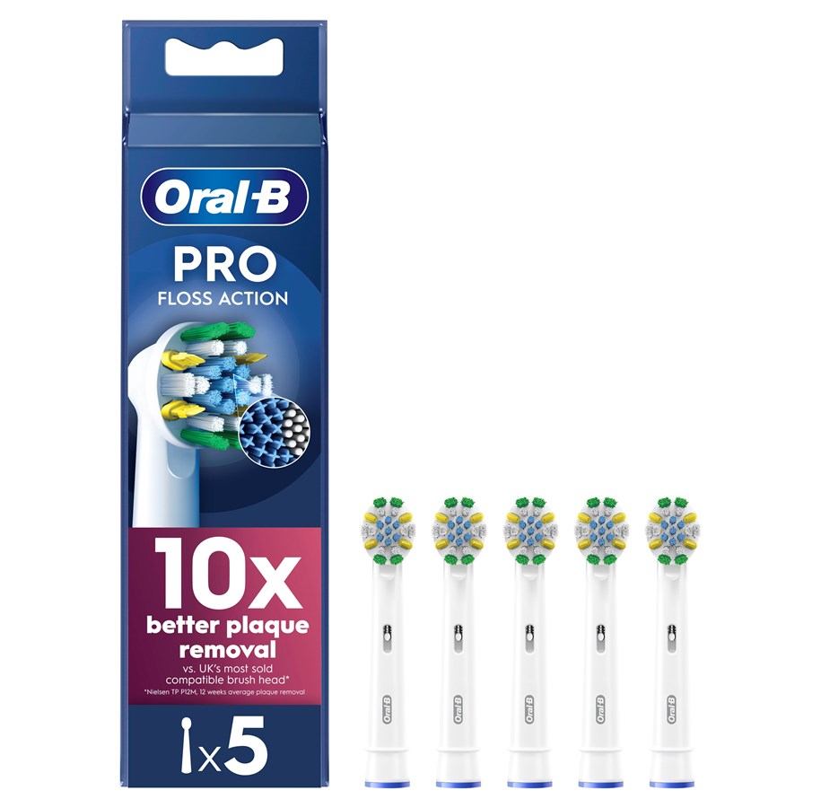 Eltandbørste - Oral-B Tandbørstehoveder Floss Action - 5 pcs - 8006540893722