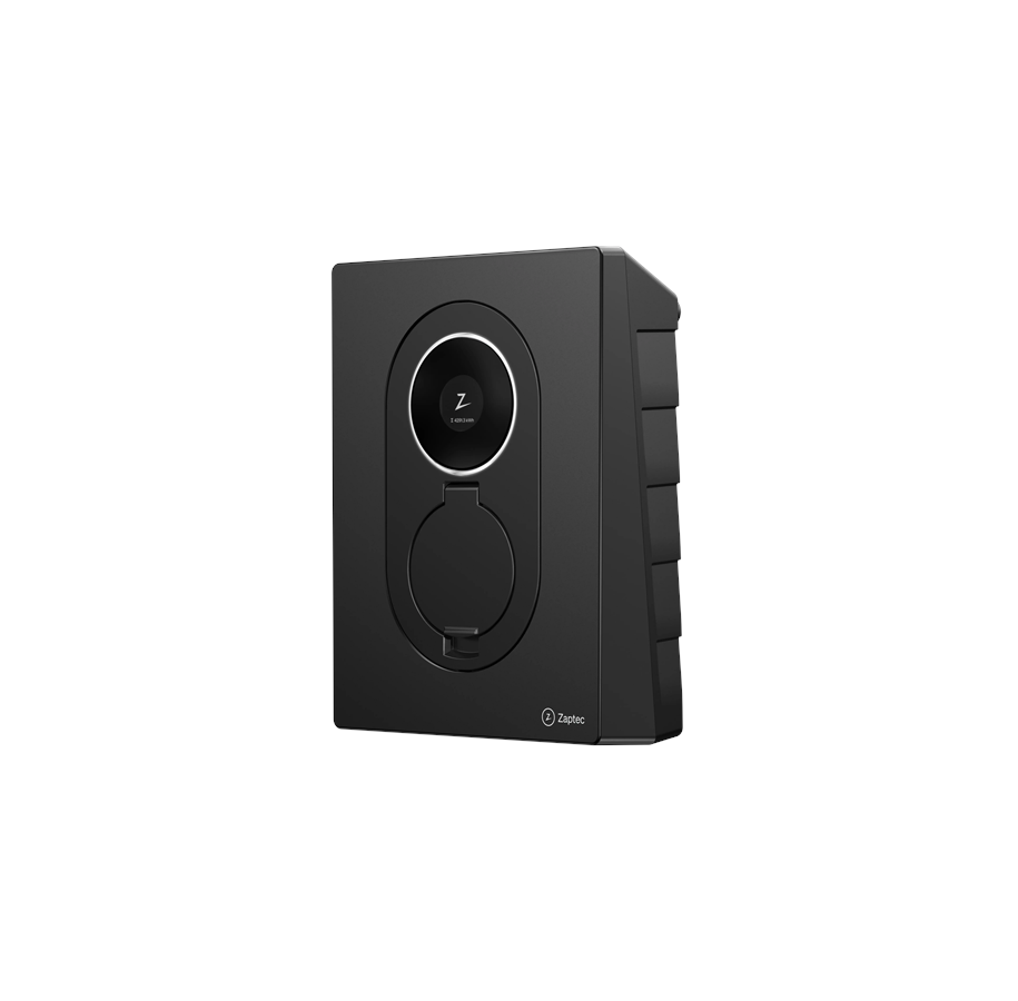 Elbil ladere - Zaptec Go 2 ladeboks 22kW, Type 2, WiFi og 4G, Asphalt black *DEMO* - 10643