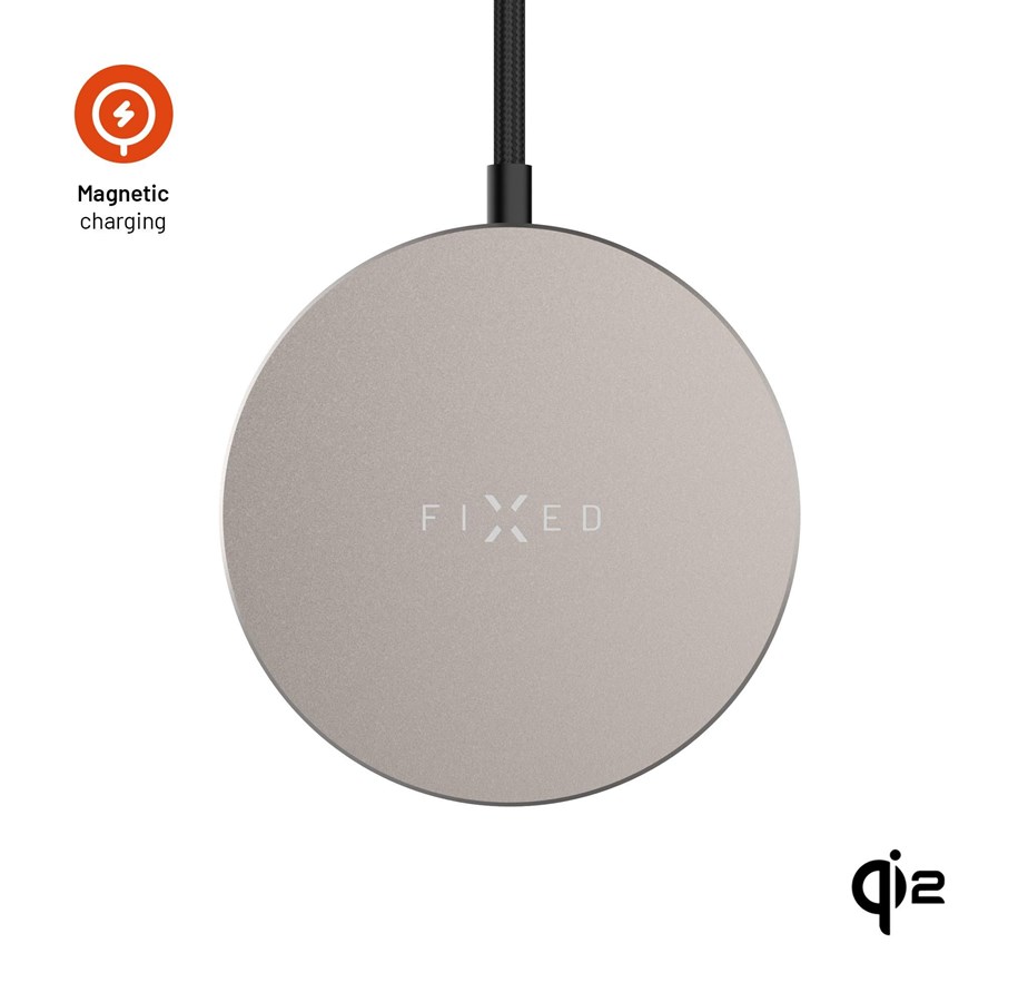 Mobil - Adaptere & Opladere - FIXED MagPad Slim Qi2 15W Wireless Charger Titan - FIXMPADS-TI