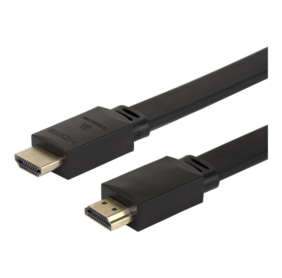 Skærmkabel - Deltaco HDMI cable - HU-30-FLAT