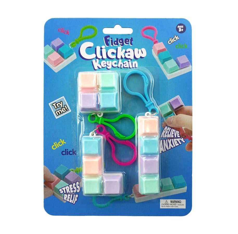 Små gaver til børn - Pocket Money Fidget Keyboard Clicker 3pcs - 500071