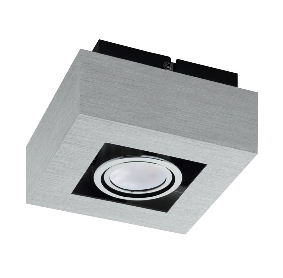 Lamper - EGLO LOKE 1 LOFT BØRSTET ALU - 91352