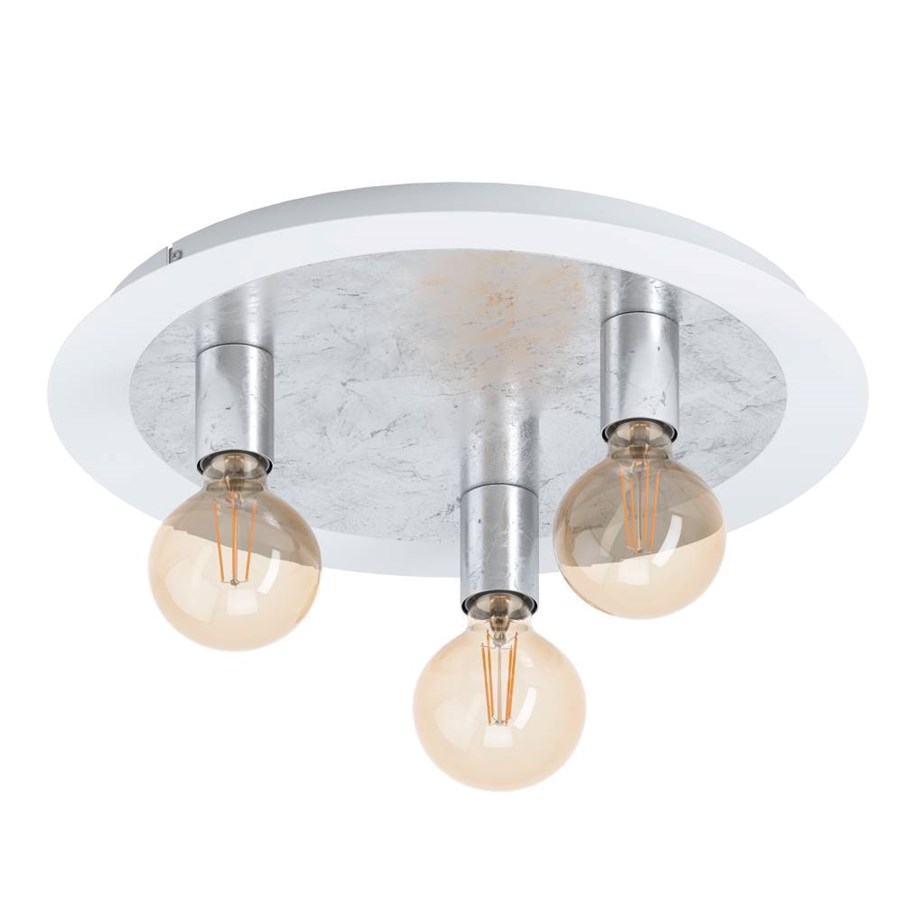 Lamper - EGLO PASSANO LOFT 3L HVID/SILVER - 97495