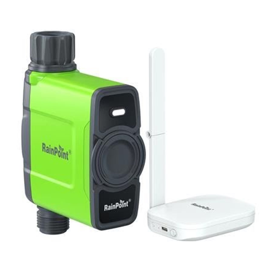Havevanding - RainPoint WiFi 1-Zone Irrigation Controller with Gateway - HTV145FRF+HWG023WBRF