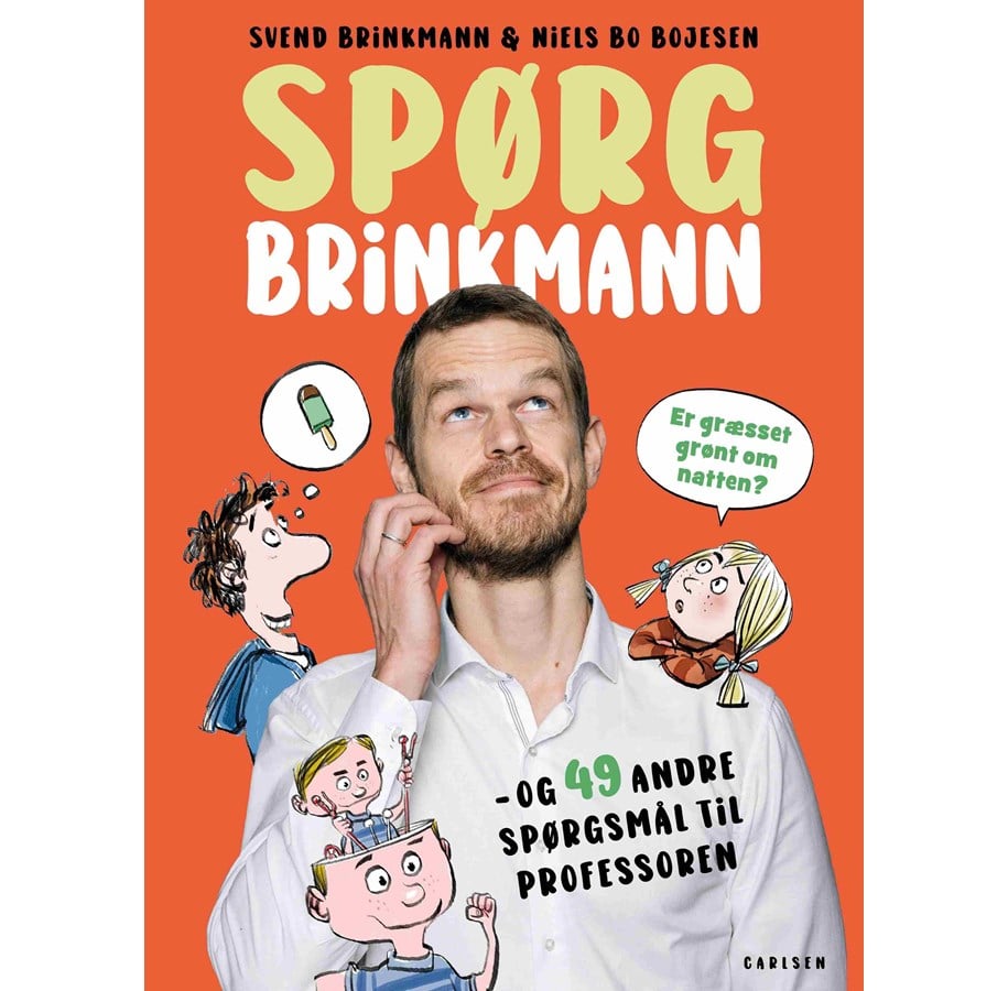 Børnebøger - Spørg Brinkmann - Er græsset grønt om natten? og 49 andre spørgsmål til professoren - Børnebog - Hardcover - 9788727021683
