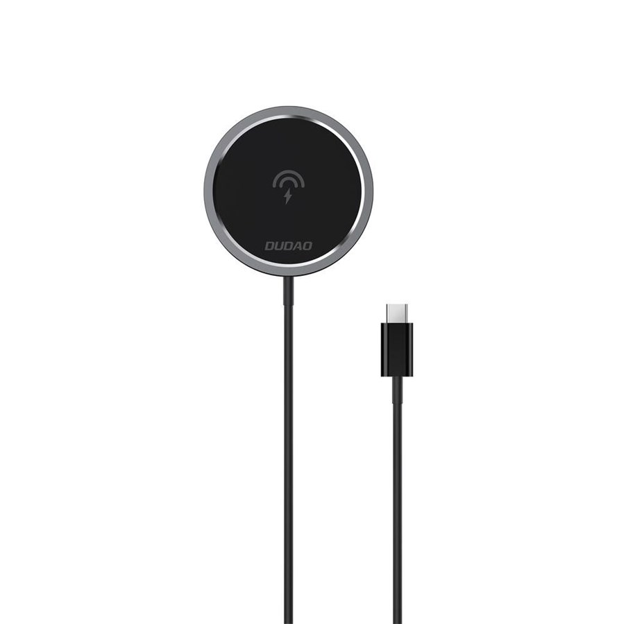 Mobil - Adaptere & Opladere - Dudao MagSafe 15W inductive charger - black - 6973687247652