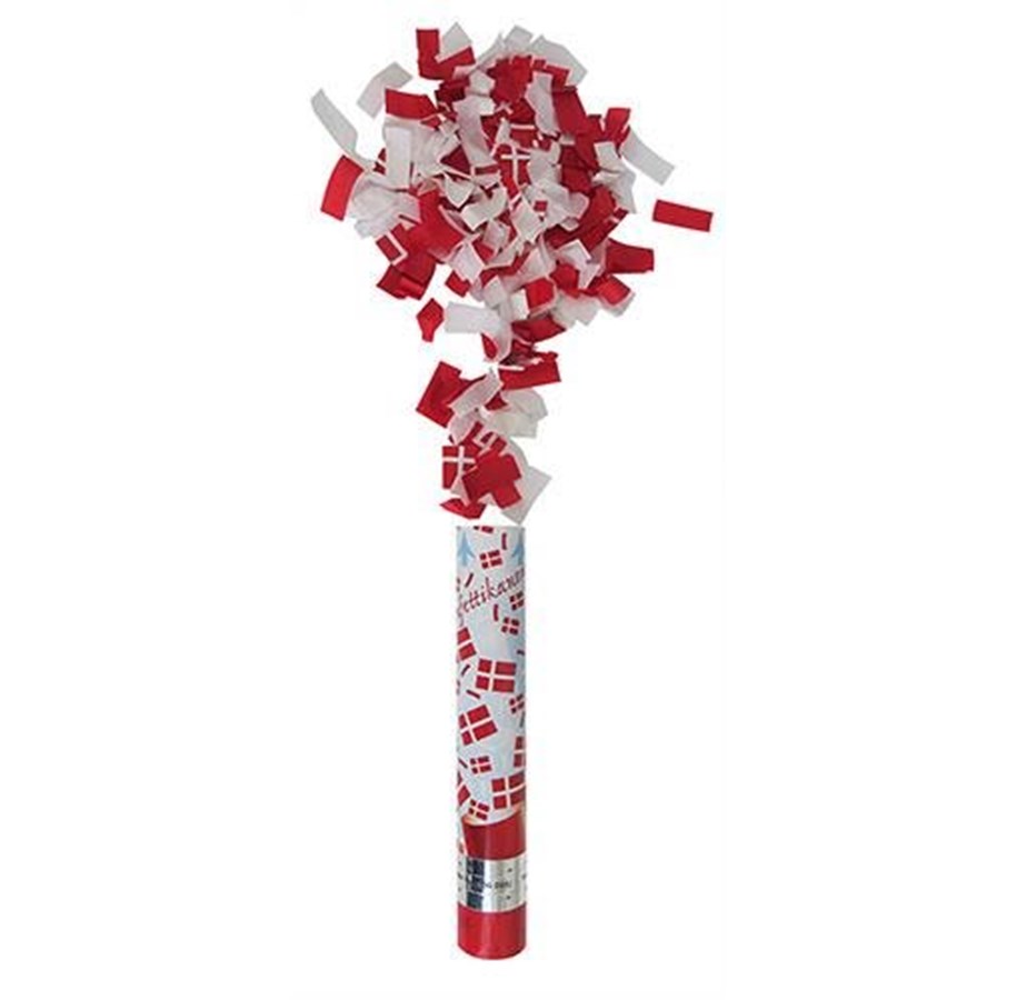 Hobby artikler - SCANSEASON Drejekonfetti, 30cm, rød/hvid konfetti - 791486