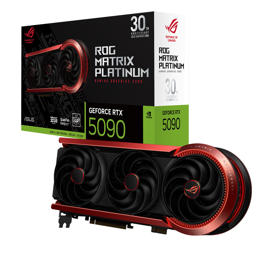 Grafikkort - ASUS GeForce RTX 5090 ROG MATRIX Platinum - 32GB GDDR7 RAM - Grafikkort - 90YV0NF2-M0NM00