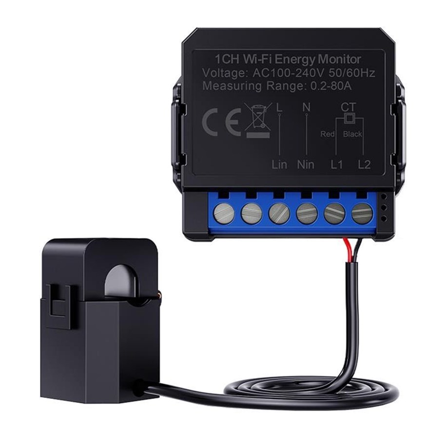 Smart Home - Avatto WiFi Bi-Directional Energy Meter - WPM16-1 - WPM16-1