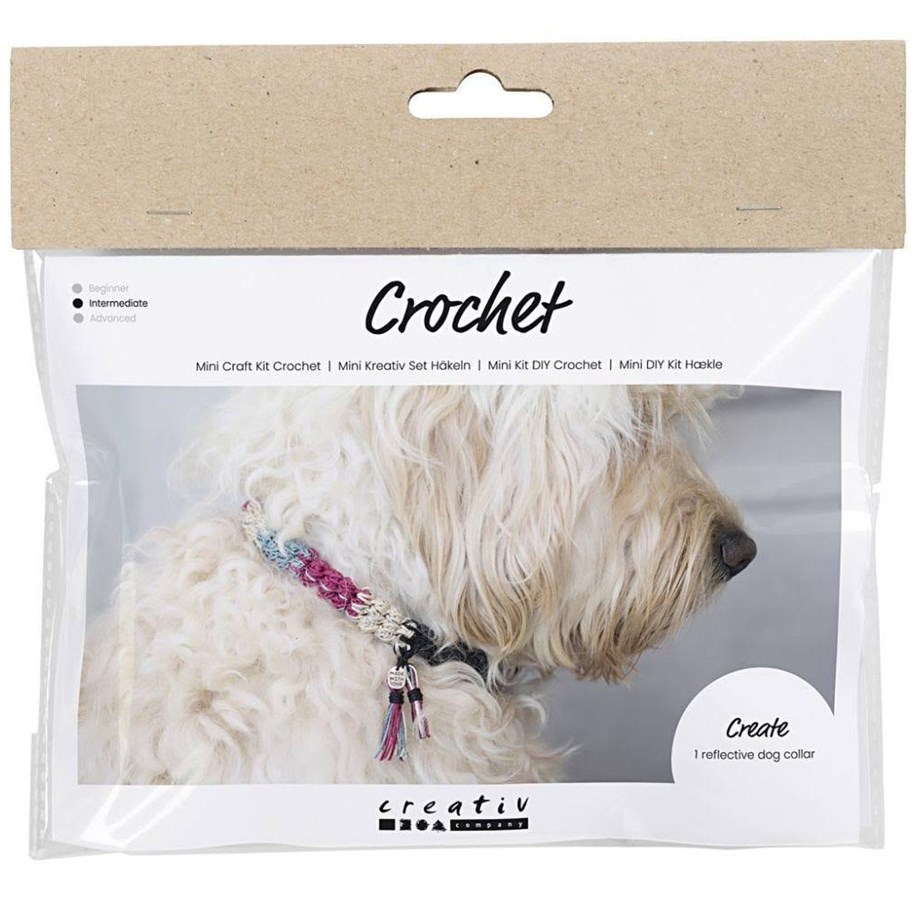 Kreativitet & Hobbyartikler - Creativ Company - Mini Hobby Set Crochet Dog Collar - 977673