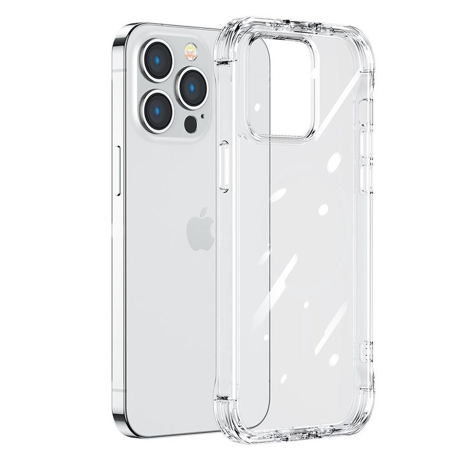Mobil - Covers & Cases - Joyroom Defender Series Case Cover for iPhone 14 Pro Max Armored Hook Cover Stand Clear (JR-14H4) - JR-14H4