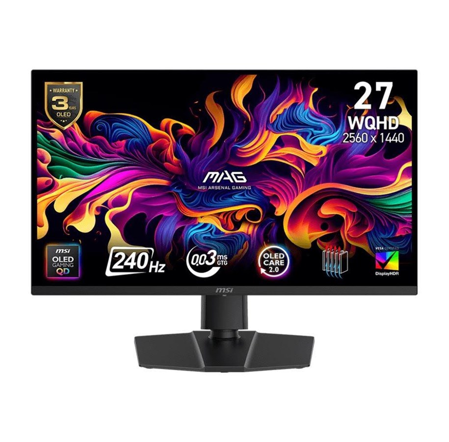Skærm - 27" MSI MAG 273QP QD-OLED X24 - 2560x1440 (QHD) - 240Hz - QD-OLED *DEMO* - MAG 273QP QD-OLED X24