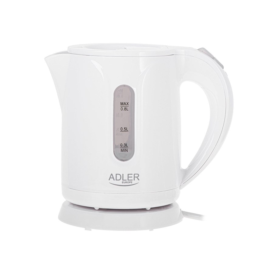 Elkedel - Adler Elkedel AD 1371w - kettle - white - Hvid - 850 W - AD 1371w