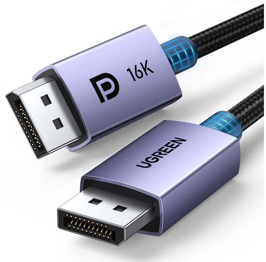 Skærmkabel - UGREEN DisplayPort 2.1 - 2m - Black - 15384