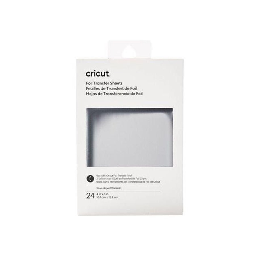 Labelprinter - Cricut - foil transfer sheet - 10.1 x 15.2 cm - 24 sheets - silver - 2008713