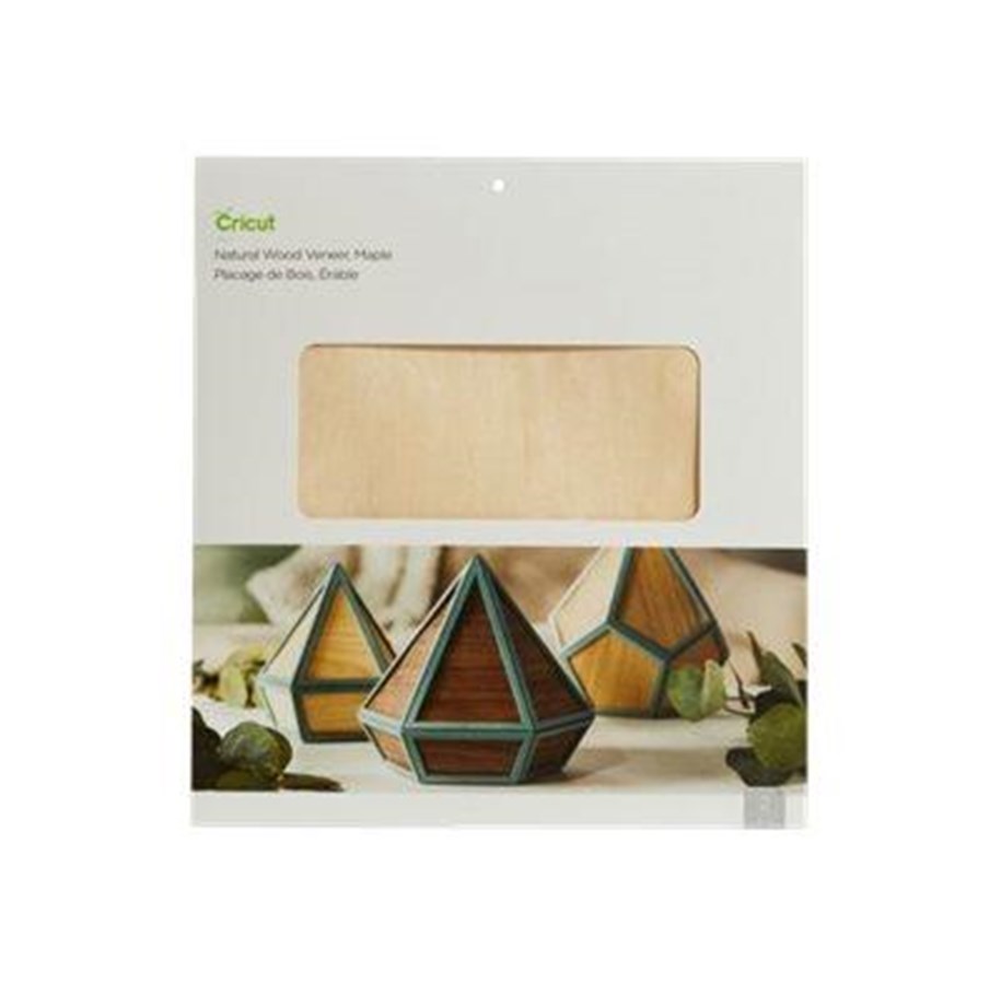 Labelprinter - Cricut Natural Wood Veneer - craft material - 305 x 305 mm - 2 sheets - maple wood - 2007068