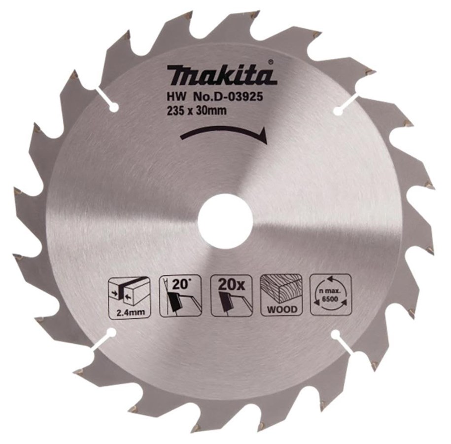 Rundsav - Makita D-03925 Economy Circular Saw for Wood 235 x 30mm - D-03925