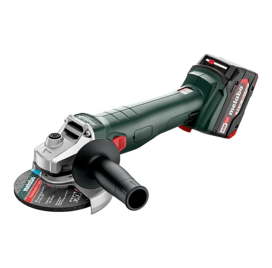 Vinkelsliber - Metabo W 18 L 9-125 QUICK - angle grinder - cordless - 125 mm - 2 batteries - 602249650