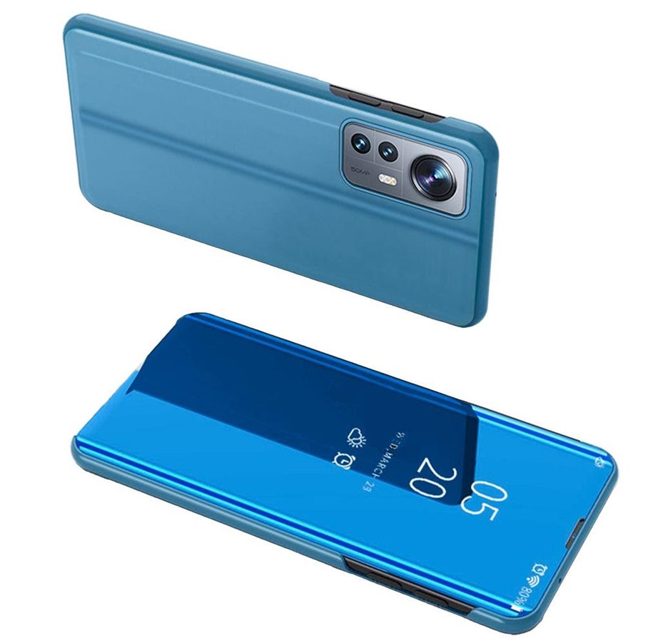 Mobil - Covers & Cases - Hurtel Clear View Case Cover for Xiaomi 12 Lite Blue Flip Cover - 5907769349362