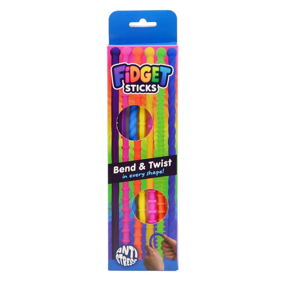 Små gaver til børn - Johntoy Anti Stress Fidget Twisters - 6st. - 24648