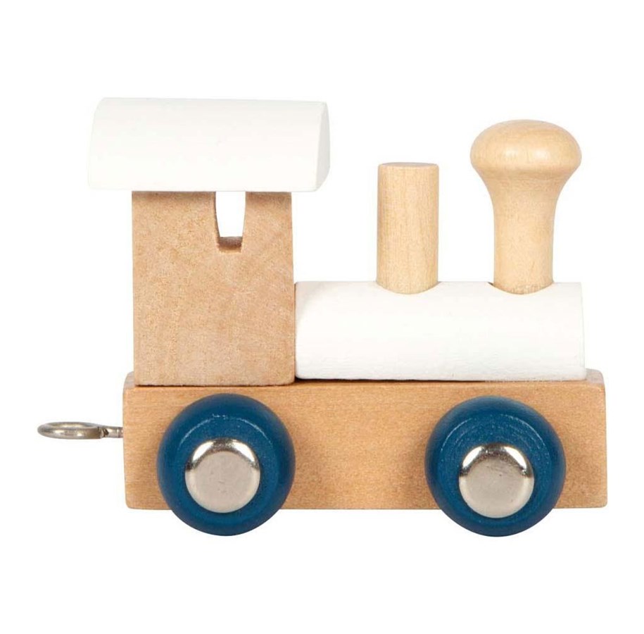 Trælegetøj - Small Foot - Wooden Letter Train Polar - Locomotive White - 12 - 12570-display12
