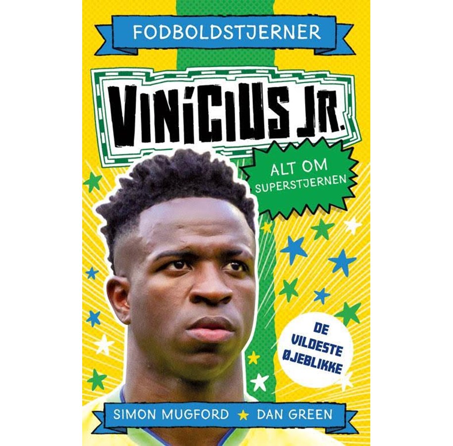 Børnebøger - Fodboldstjerner - Vinicius Jr. - Alt om superstjer - Børnebog - Hardcover *DEMO* - 9788741530147