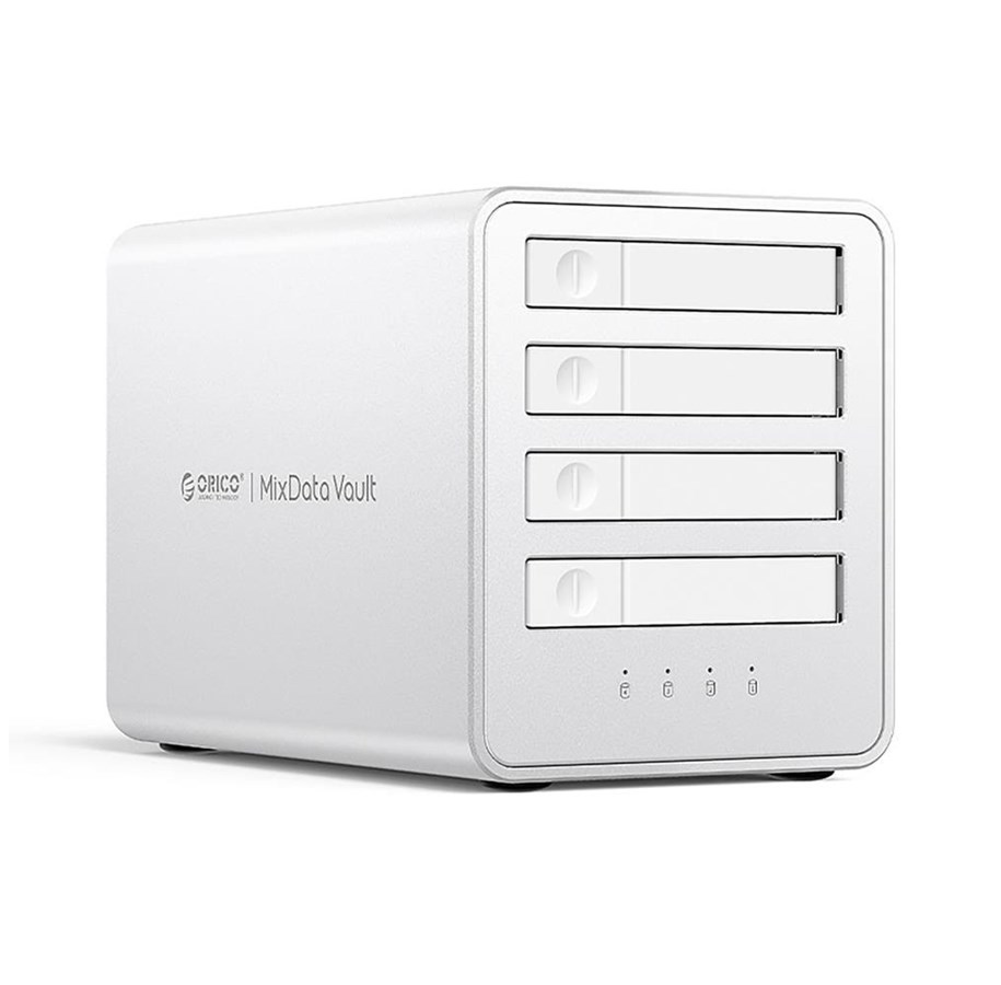 Harddisk - tilbehør - ORICO 8848U4 DAS Series 4-Bay M.2 NVMe SSD Disk Array - White - 8848U4-EU-SV-BP