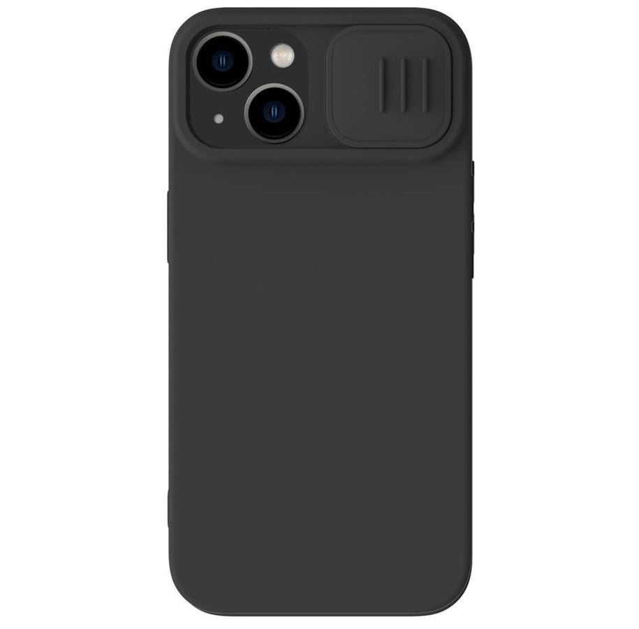Mobil - Covers & Cases - Nillkin CamShield Magnetic Silicone Case iPhone 14 Plus Magnetic MagSafe Case with Camera Cover Black - 6902048249455