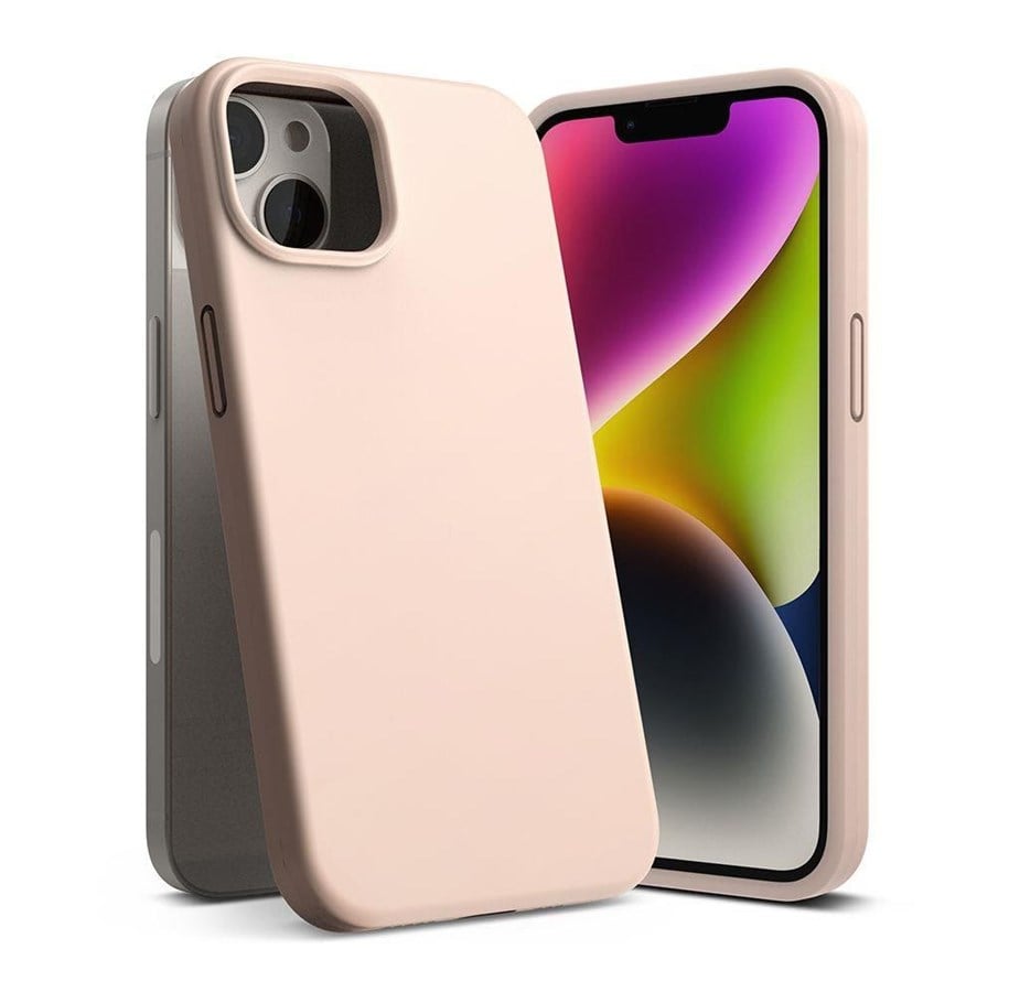 Mobil - Covers & Cases - Ringke  APPLE iPhone 14 Plus 6.7" SILICONE PINK SAND - 8809881263687
