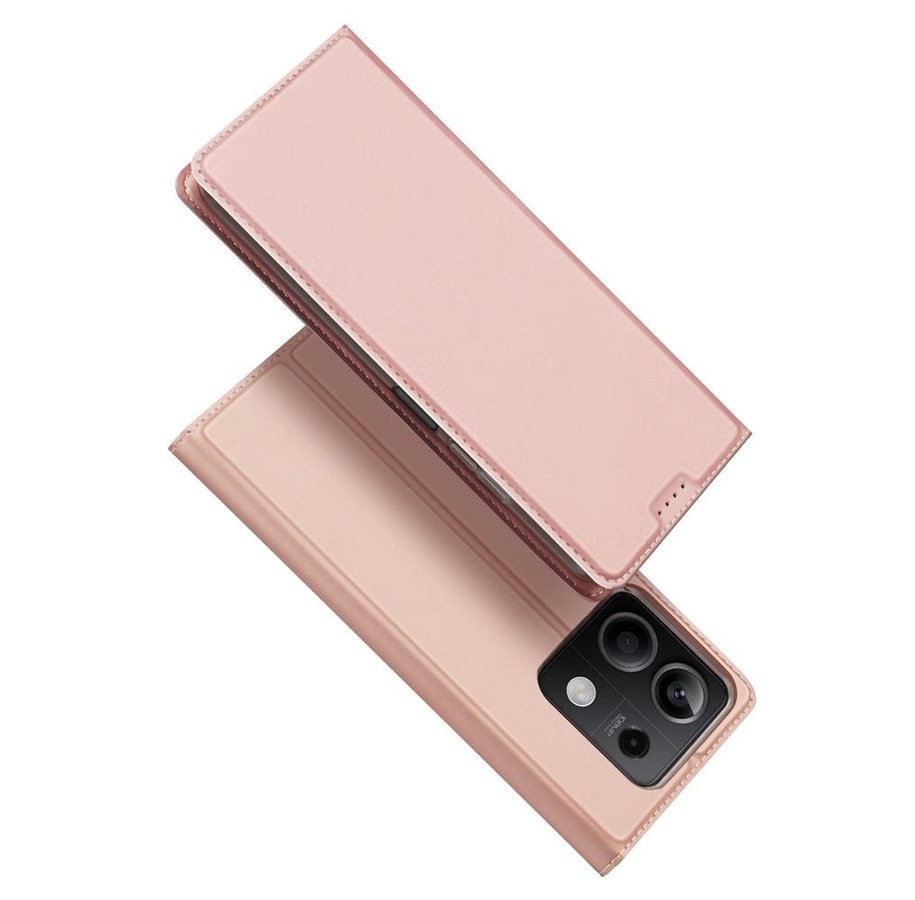Mobil - Covers & Cases - Dux Ducis Skin Pro Case with Flip and Card Slot for Xiaomi Redmi Note 13 5G - Pink - 6934913009123