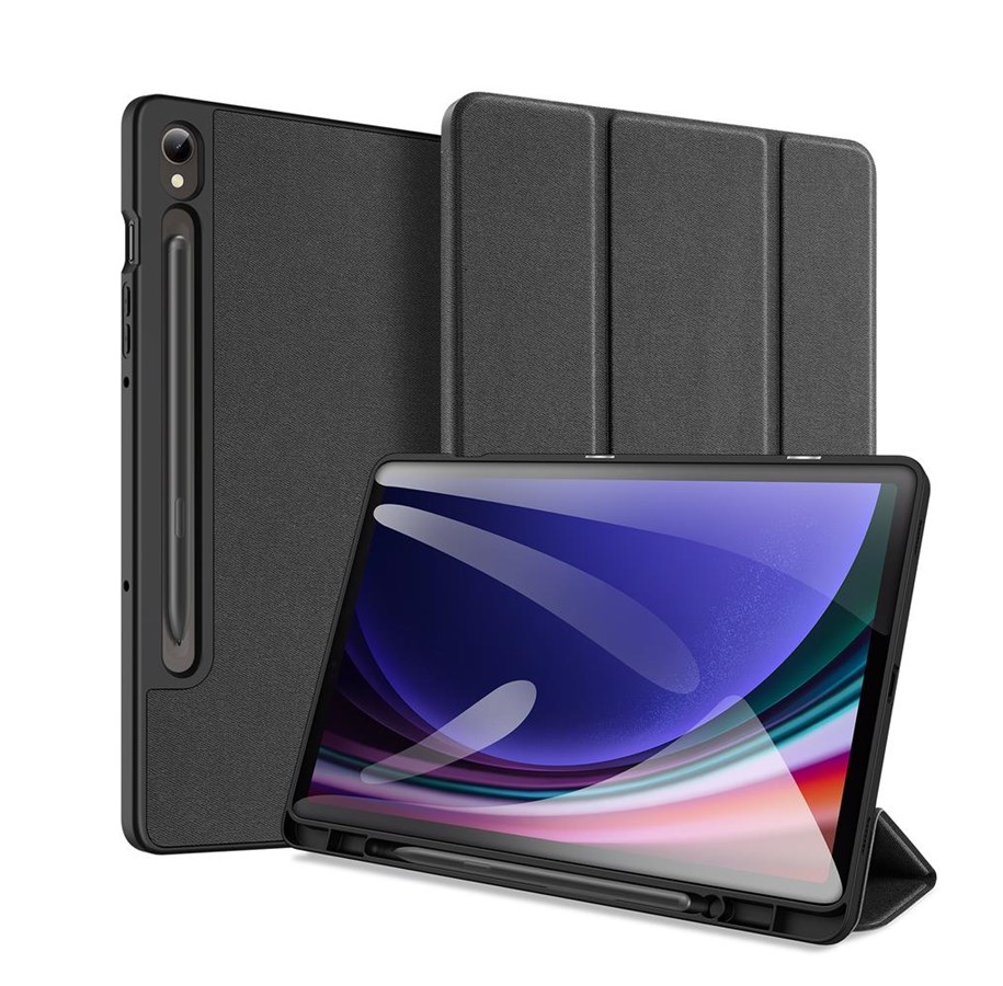 Tablet - Covers & Cases - Dux Ducis Domo Samsung Galaxy Tab S9 FE Stand Case - Black - 6934913024546